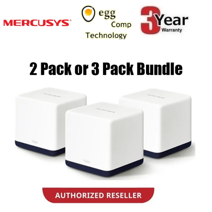 Mercusys (By TP-Link) Halo H50G AC1900 5GHz + 2.4GHz Wireless Gigabit Mesh WiFi Router (Higher Specs than Deco M4, HC4)