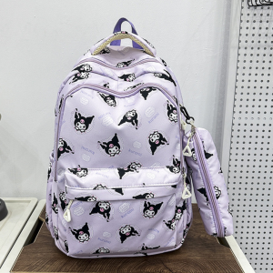 🌟 เบาสบายจุของได้เยอะ เป้ผ้า ขนาด 17 นิ้ว มาพร้อมกระเป๋าดินสอห้อย มีช่องซิป 3 ช่อง และช่องข้างใส่กระติกน้ำ น้ำหนักเบา