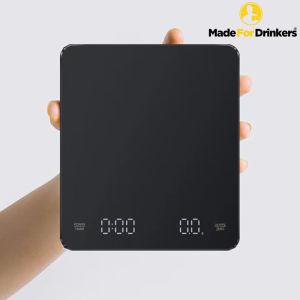 Sleek Coffee Weighing Scale 2.25cm thin RECHARGABLE USB-C Baking Electronic Scale Bar Kitchen Food Scale with Timing 3KG / 0.1g precision kitchen food scale USB-C Pour Coffee Electronic Drip Coffee Scale with Timer Scale [Made For Drinkers]