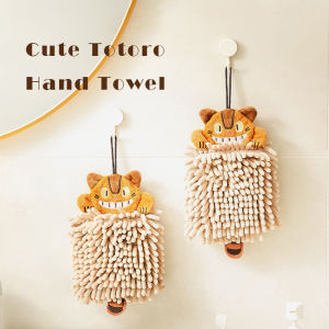 การมองเห็นการ์ตูนสัตว์น่ารักออกแบบผ้าขนหนูมือแขวนดูดซับมือผ้าครัวแขวนดูดซับเศษผ้าจานผ้าห้องน้ํามือผ้าผ้าเช็ดหน้า