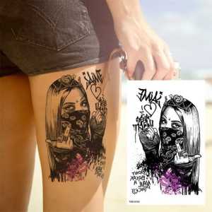 Zaril Tato Temporer Tahan Air Seri TBS-8169 - Desain Floral Eksklusif