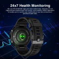 Aolon Smartwatch Tetra R2 49.5mm Exercise Duration/Heart Rate/Blood Pressure/Calories/Custom Wallpaper Men Sport Fitness 400mAh Battery Smart watch Bluetooth Call IP67 Waterproof jam tangan Pria. 