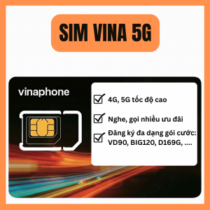 Sim Vinaphone VD90 BIG120 D169G Truy Cập Internet Thả Ga Với 1Gb/ngày + Miễn Phí Các Cuộc Gọi Nội Mạng/Ngoại Mạng | FREESHIP - CHƯA KÍCH HOẠT