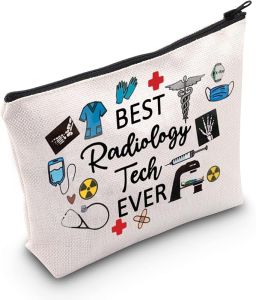 TSOTMO Radiologic Technologists Zipper Pouch X-Ray Tech Diagnostic Gift Radiologist Radiology Makeup Bag Best Radiology Tech Ever Gift For Nurse Doctor (BEST Radiology)
