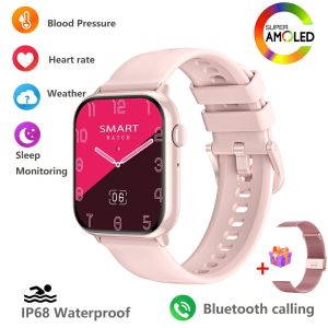 2024 NEW HD15 Smart Watch 1.75-inch Men Body Temperature BT Call IP68 Waterproof Always on Display GPS Sport Watches Women Smartwatch For Apple Android