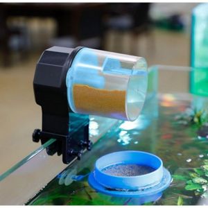 Aquarium Feeder Smart Feeder Automatic Fish Tank Feeder 12/24 Hours Automatic Timing Feeder Small Fish and Turtle Tanks Goldfish