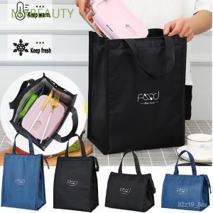 Thermal Lunch Bag Handbags Waterproof Food Picnic Box Portable Bento Storage Lunch Box Bag Insulated Women Cooler Bags Fresh Bento Pouch