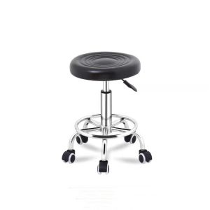 เก้าอี้สำนักงาน เก้าอี้ร้านเสริมสวย หมุนได้ ปรับระดับได้ มีที่พิงหลัง