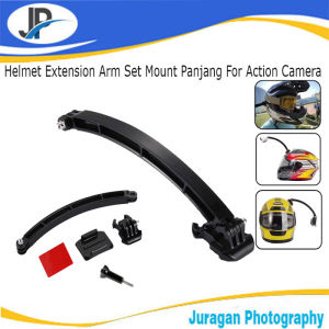 Helmet Extension Arm Set Mount Set untuk Action Camera