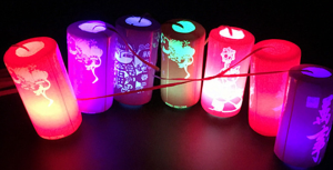 2024 Chinese New Year cartoon paper lantern led kids diy 春节装饰儿童纸灯笼手工 led diy cny decoration 2024 DIY Childrens portable new year lantern diy lantern