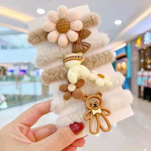 vita Childrens plush hair ring cute baby does not hurt hair tied hair rubber band headdress little girl