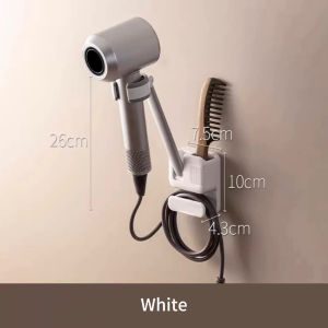 Classy Luxe Hair Dryer Holder Rack Hands Free Storage Rack Bracket Wall Mounted Hair Dryer Storage Rack