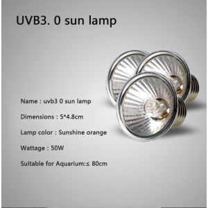 【DDC AQUA】Reptile Heat Lamp UVA UVB Reptile Light with Holder&Switch for Lizard Turtle Snake Amphibian