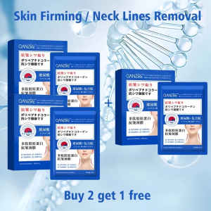 [SG Local Stock]Collagen Neck Mask10pcs Anti Wrinkle Firming Neck Mask Fade Neck Lines Lift Anti Aging Nicotinamide