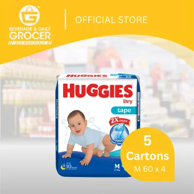 [Klang Valley] Huggies Tape Dry SJP - M 4x60S