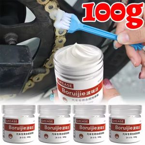 100g Car Sunroof Track Lubricating Grease Door Abnormal Noise Antirust Oil White Mechanical Maintenance Gear Bearing Oil Grease Set