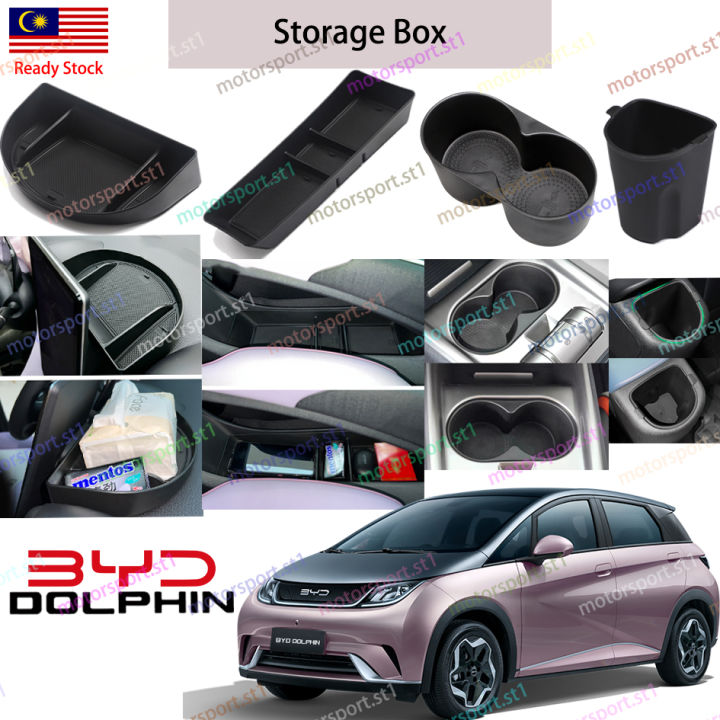 [READY STOCK] BYD Dolphin Storage Box Cup Holder Protector Tray Center