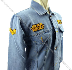 Jaket Emblem Pria Jeans Denim Bahan Tebal // Jaket Bordir