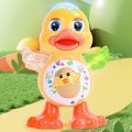 GOXBERK Hát Đồ chơi vịt nhảy điện Mô phỏng Nhựa Đồ chơi vịt tương tác xoay Hài hước Có thể di chuyển Vịt nhảy múa đi bộ Trẻ em và trẻ mới biết đi. 