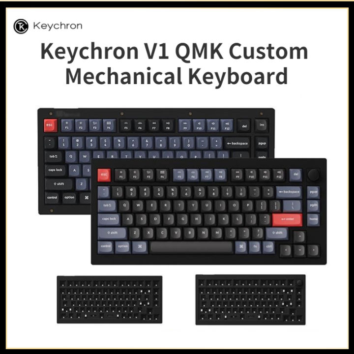 Original Keychron V1 RGB Mechanical Keyboard 75 Keys wired mechanical