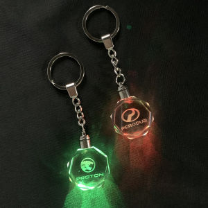Proton Keychain LED K9 Crystal 7Colors Decepticon Transparent Luminous For Proton Myvi Axia etc