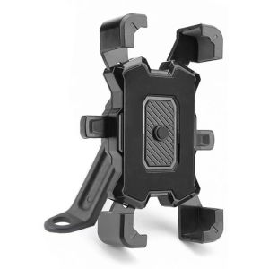 AUTOFun Motorcycle Phone Holder Motorbike Bicycle Phone Stand Holder Ride Navigation Stand Handlebar Mirror Mount Bracket 360 Degree Rotation Adjustable Phone Holder