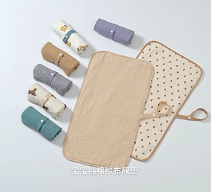 Infant Change Pad Cotton Water Resist Sheet Portable Nursery Bedding Pad Absorbent Protections Pad Lovely Pattern Pad