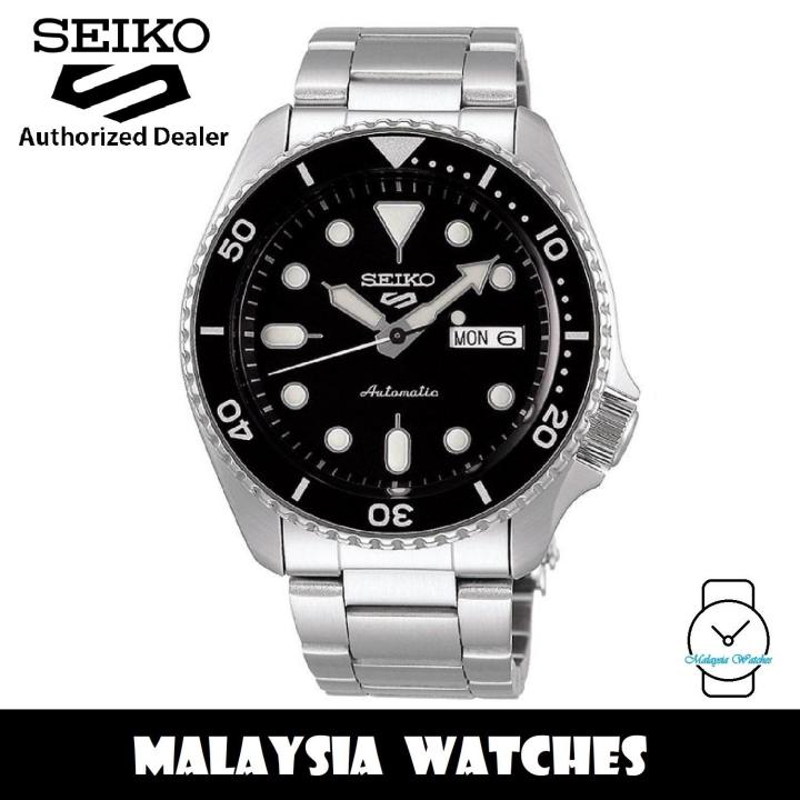 Seiko Men's Seiko 5 Sports Automatic Stainless Steel Bracelet Black Dial  Watch