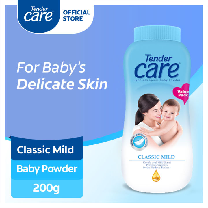 Tender Care Classic Mild Hypo-Allergenic Baby Powder 200g | Lazada PH