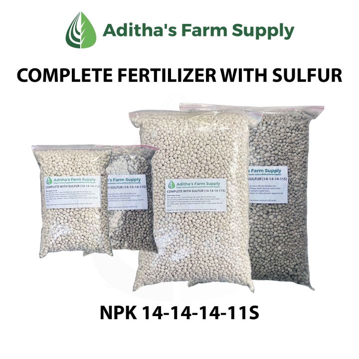 Complete Fertilizer (NPK 14141411s) 200 grams / 1 kilo Lazada PH