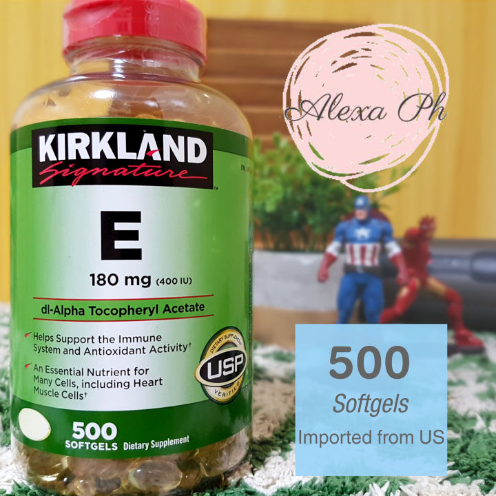 (EXPIRATION SEPTEMBER 2025) Kirkland Signature Vitamin E 180 mg (500