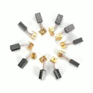 LDIES 10pcs Carbon Brushes 6.4x7.9x12.5mm For Black Decker Angle Grinders CD105 CD110 CD115 KG900 AST6 AST15 FG005 Power Tool 9Y8K3