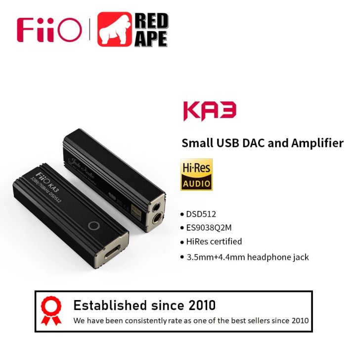 FiiO KA3 DSD512 Balanced Portable Headphone USB DAC AMP for PC , Laptop