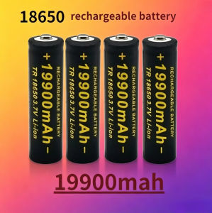 High-Drain 18650 3.7V 19900mAh Rechargeable Battery Universal Compatibility for Most Electronic Devices & Gadgets
