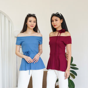 Blouse Sabrina Knit Calestina/Blouse/Murah/Premium