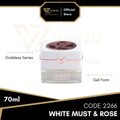 VANZO Gentleman Series ＆ Goddess Series [Black Code] ＆ [White Musk & Rose] Car Perfume