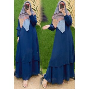 GAMIS MALAYSIA SERUTY POLOS /GAMIS TERBARU/GAMIS MUSLIMAH FULL PYRING