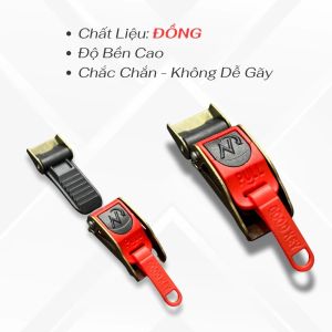 KHÓA LẬT COMBO 2 CÁI – PHỤ KIỆN KHÓA DÂY ĐAI BALO TÚI XÁCH KIỂU DÁNG GỌN GÀNG CỠ 7.3 X 2.3 CM