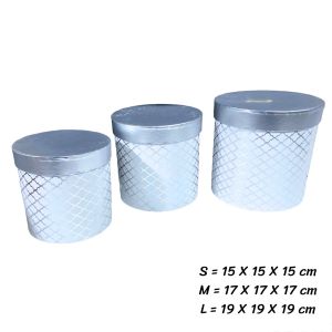 ชุดกล่องใส่ของ Box Set กล่องทรงกระบอก กล่องชุด 3 ชิ้น พร็อพตกแต่ง ของตกแต่ง พร็อพถ่ายรูป สินค้าพร้อมส่งจากประเทศไทย