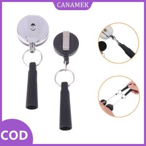 CANAMEK✨ Cắm Trại Nhiệm Vụ Nặng Nề Có Thể Thu Vào Bút Cap Kéo Keychain Chủ Reel Carpenter Bút Chì Chống Mất Sợi Dây Thừng Móc Chìa Khóa Vòng Chuỗi Vành Đai Clip