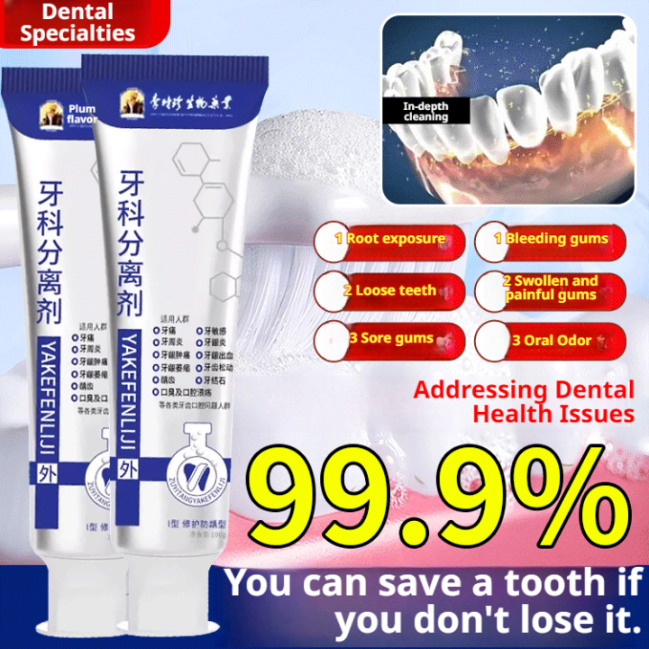 Dental separating agent teeth cleaner toothpaste special separating