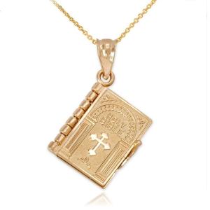 European and American Bible Religious Crucifix Necklace Pendant Ins Niche Design Clavicle Chain Trendy Gift