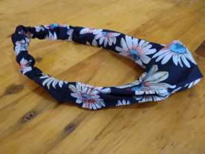 BANDO KOREA KEKINIAN MOTIF BUNGA BENDO WANITA DEWASA IKAT RAMBUT PEREMPUAN A4