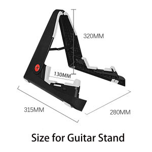 AROMA AGS-01 Foldable Guitar Stand Also Support Jazz Electric Guitar Bass Guitarlele Universal