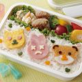 Cetakan Roti Tawar sandwich Bekal Anak Lucu Karakter Beruang Bunga Kelinci Bento Rice Mold. 