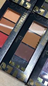 Mekap Pudaier Empat Warna Palet Eyeshadow Warna Bumi Pearlescent Matte Payet Perdagangan Asing Eyeshadow Palet