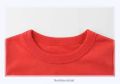 SG 100% cotton children's t-shirt toddler boys and girls top for kids short sleeve T-shirt plain color clothes school activity shirt holiday clothes red green blue white yellow shirts. 