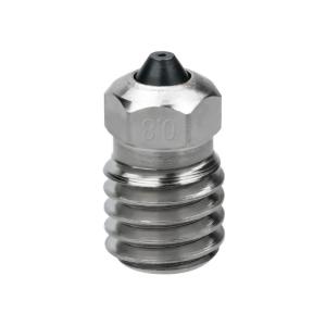 Bimetallic Hardened Steel Nozzle High Heat Conductivity For Lab X1/P1 3D Printers 0.2/0.4/0.6/0.8mm Nozzles 1PC