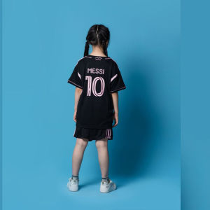 24-25 เสื้อแข่งไมอามี่ 10 จำนวน   ชุดฟุตบอลเมสซี่ชุดเยือนสีดำ