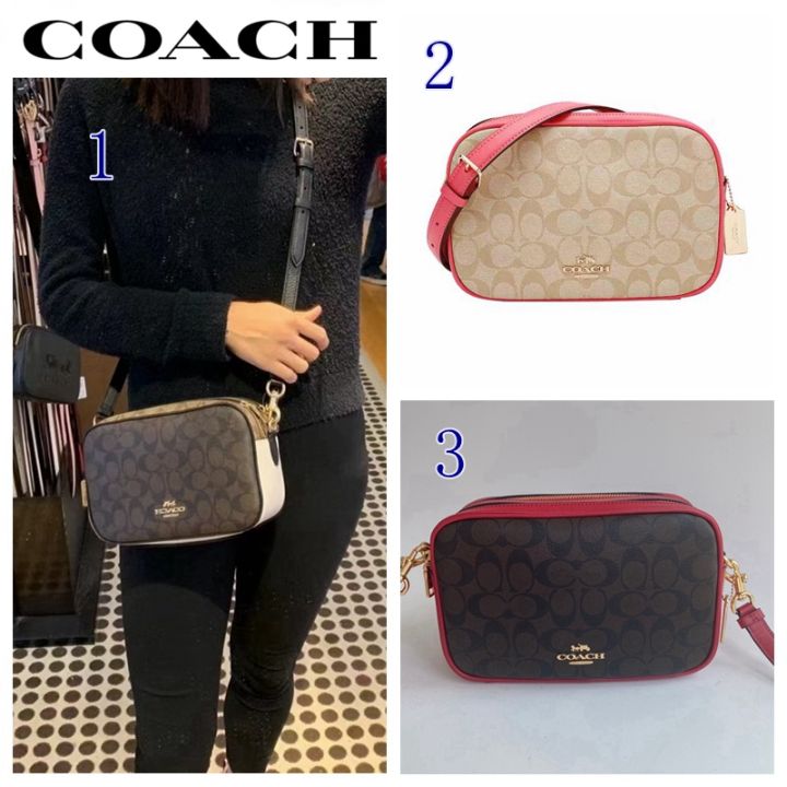 Coach 2 zipper store sling bag